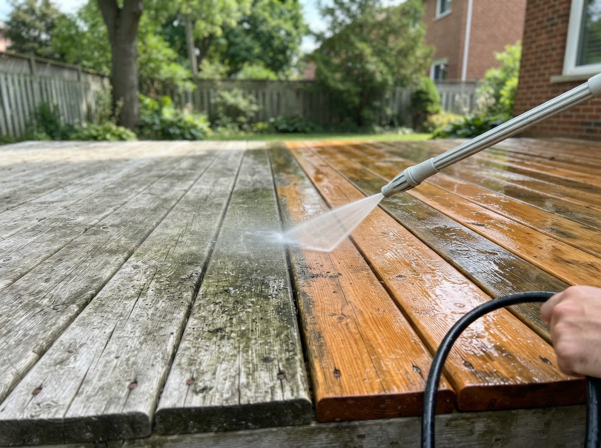 Deck Pressure Washing in Aurora, Ontario: A Safe Restoration Guide