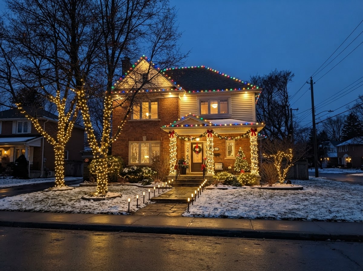 Outdoor Holiday Decorating in Richmond Hill: Beyond the Roofline