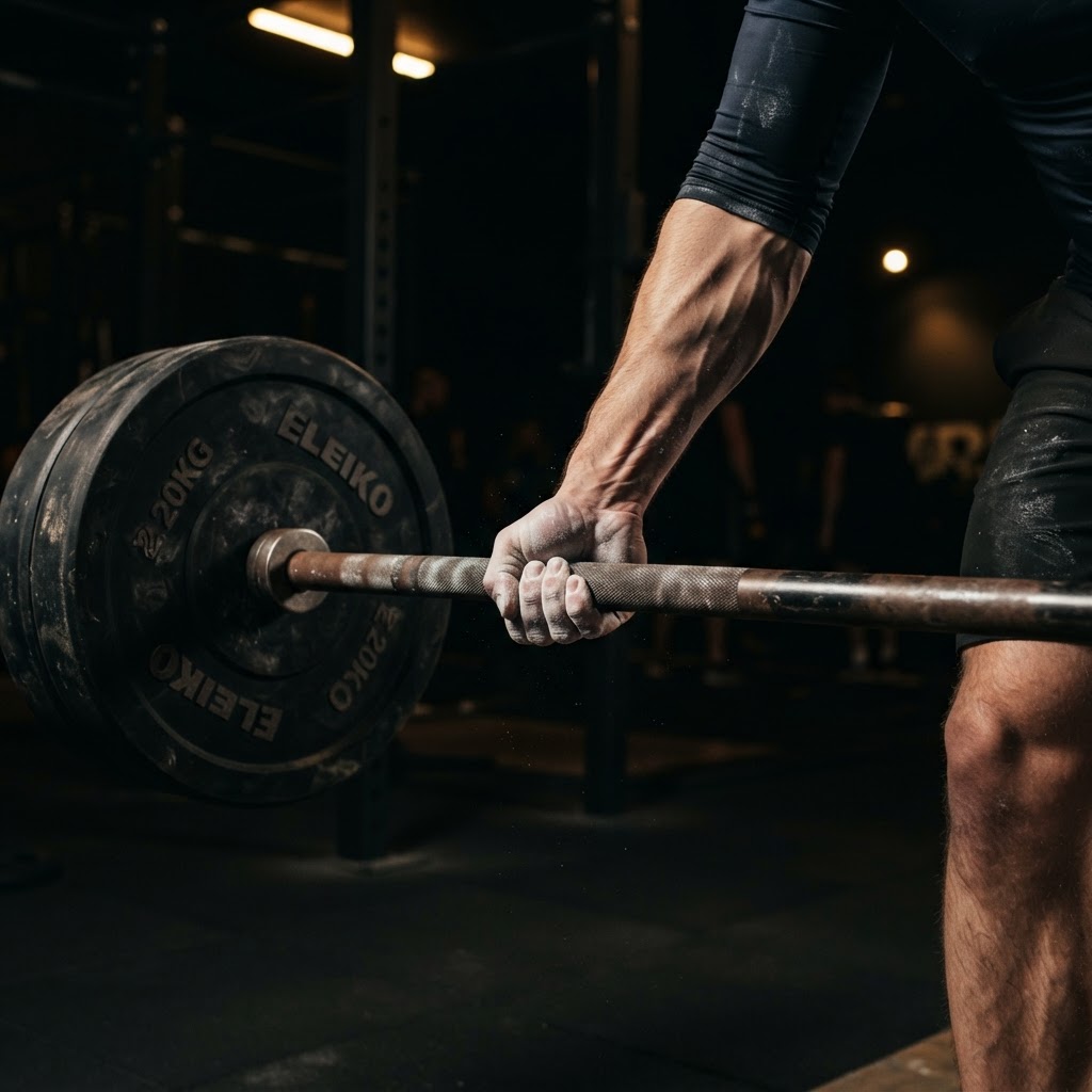 Strength training equipment in a Clyde gym