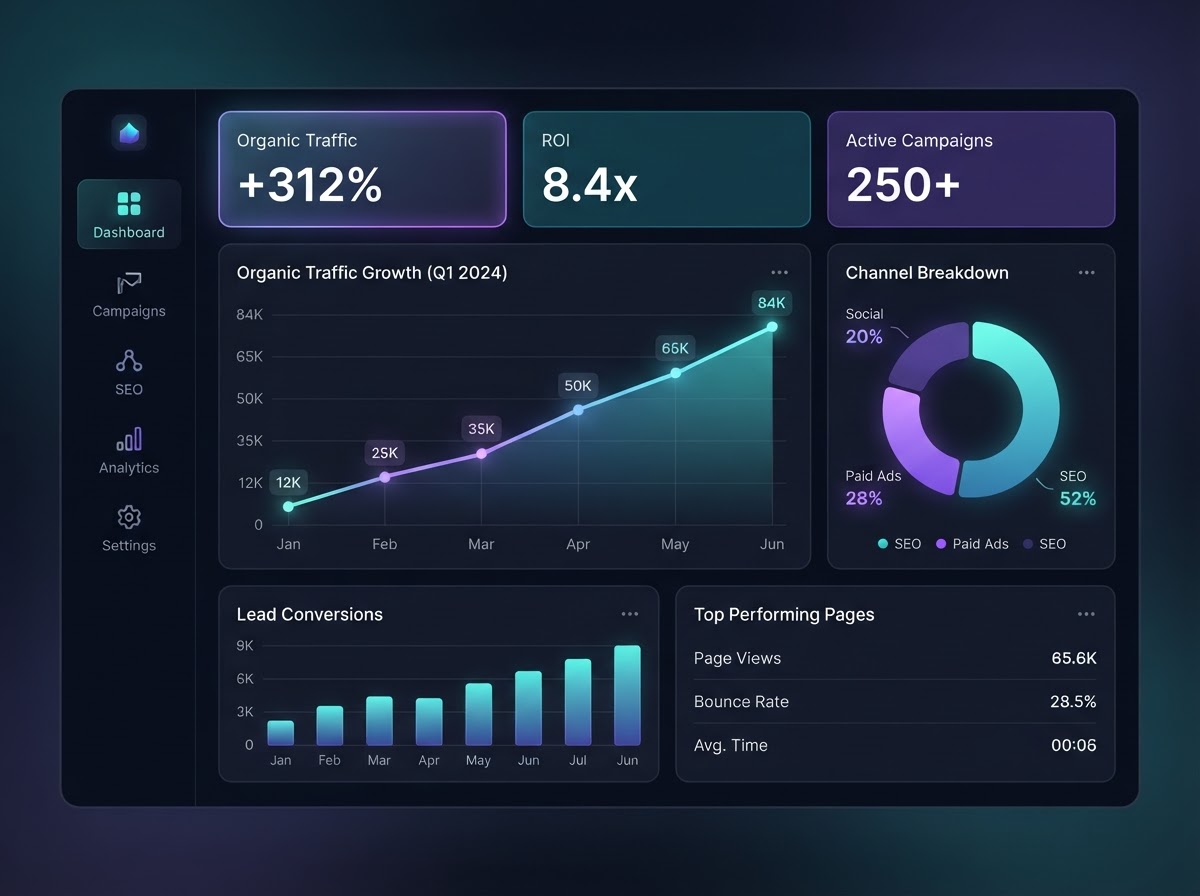 Digital Ace AI Marketing Agency Dashboard