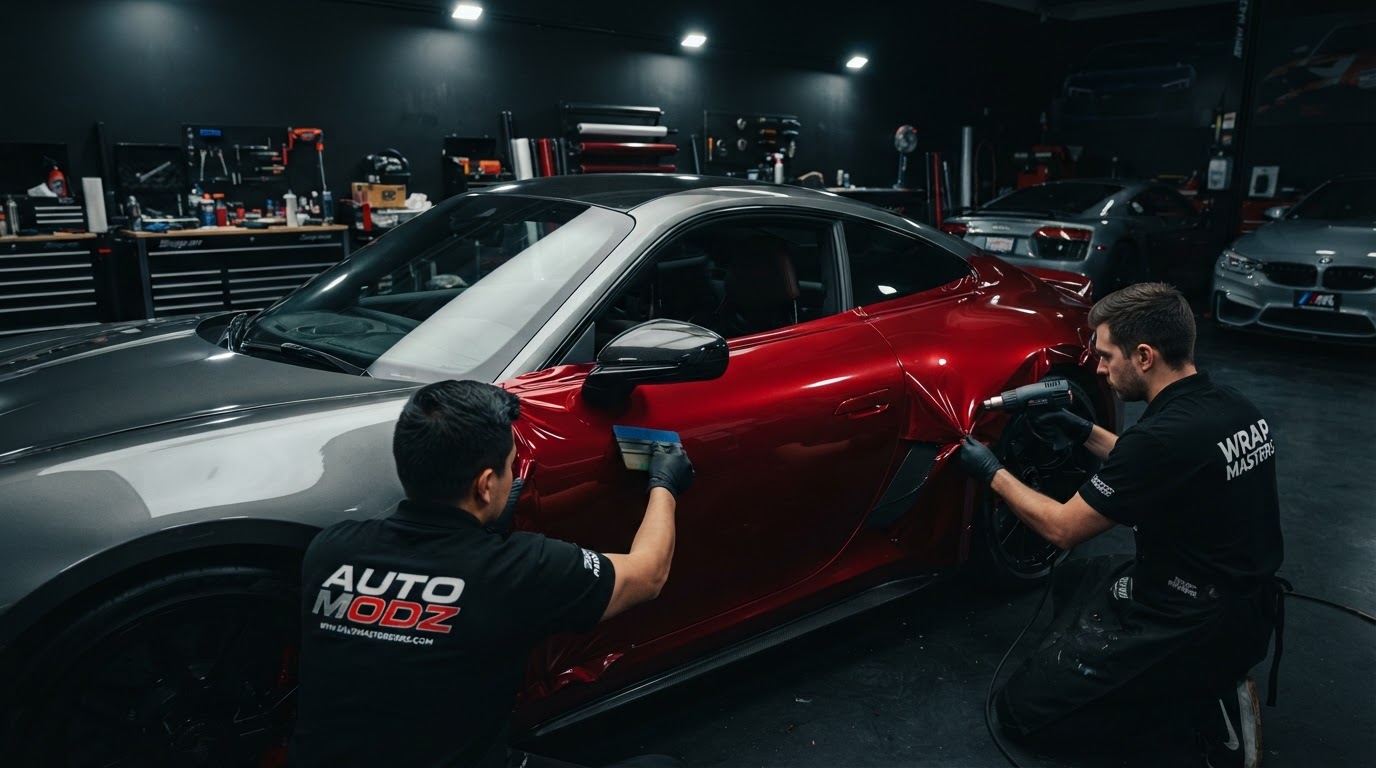 Professional vinyl car wrap installation in Columbus Ohio