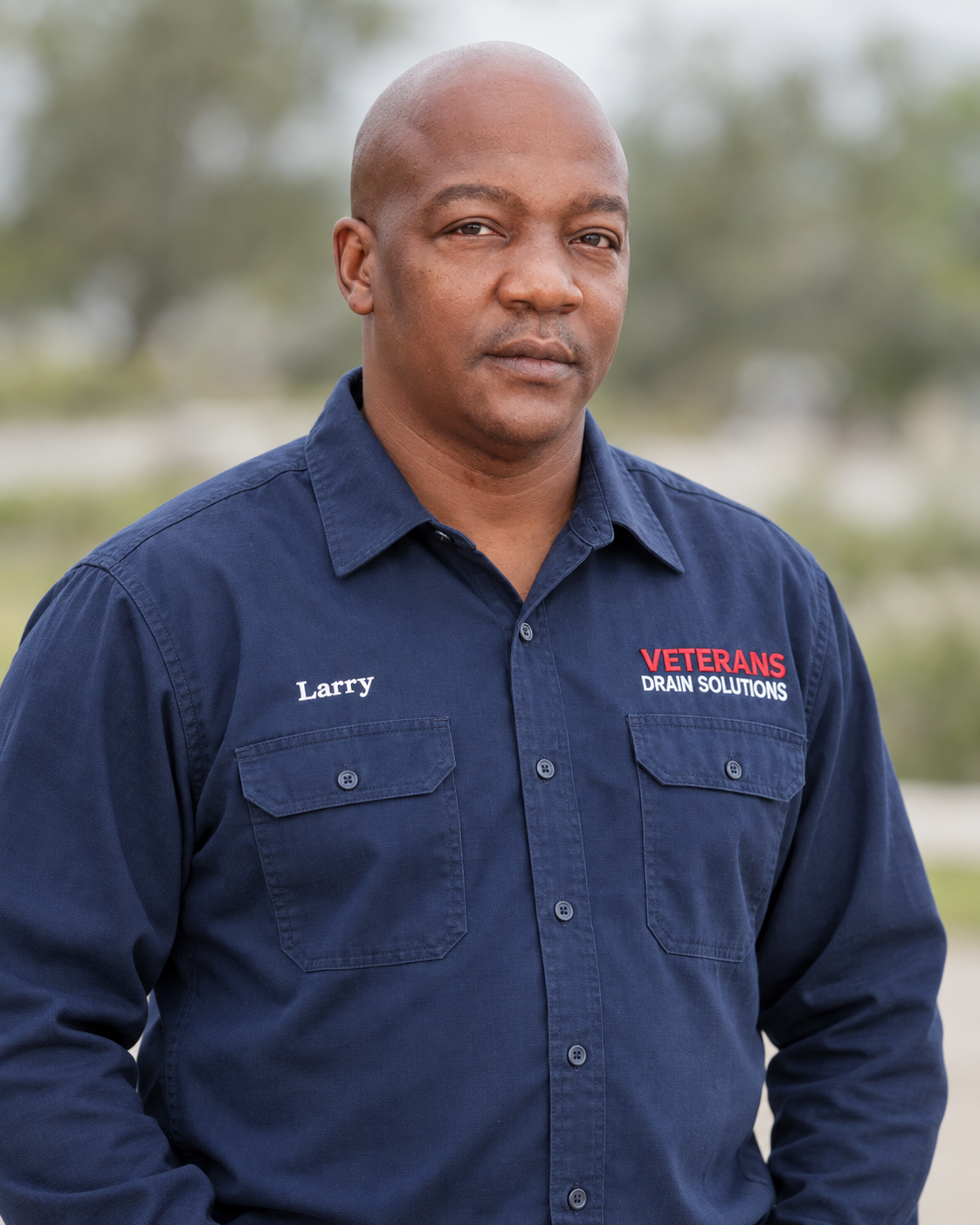 Larry Hunt, owner and operator of Veterans Drain Solutions