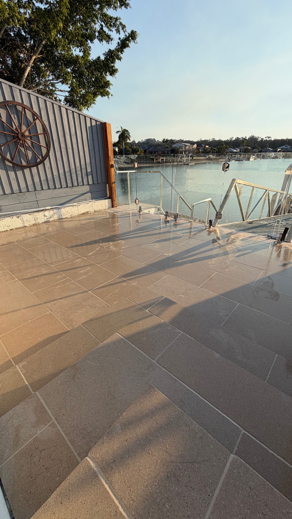 Waterfront Large-Format Outdoor Patio
