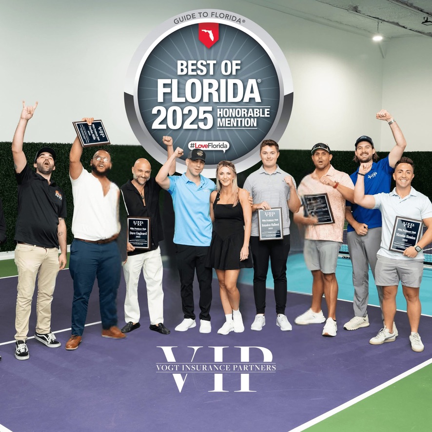 Best of Florida 2025 Honorable Mention — Dave Gagleard recognized with the Elite Producer Club award with Vogt Insurance Partners