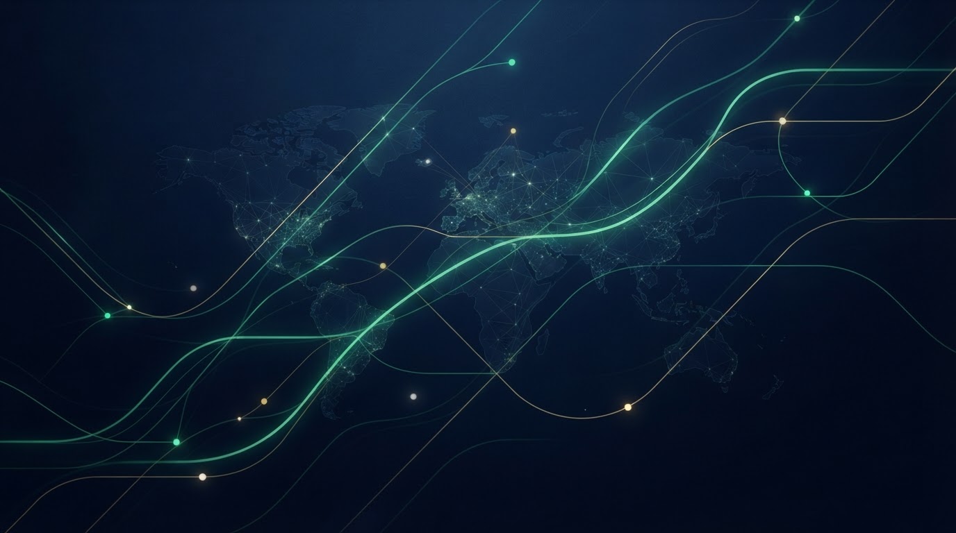 Digital transformation network over deep navy