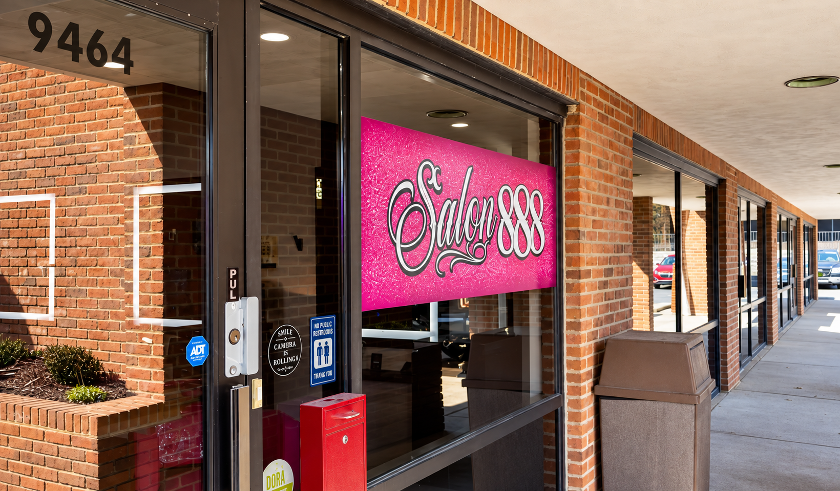 Salon 888 exterior storefront in Blue Ash Ohio