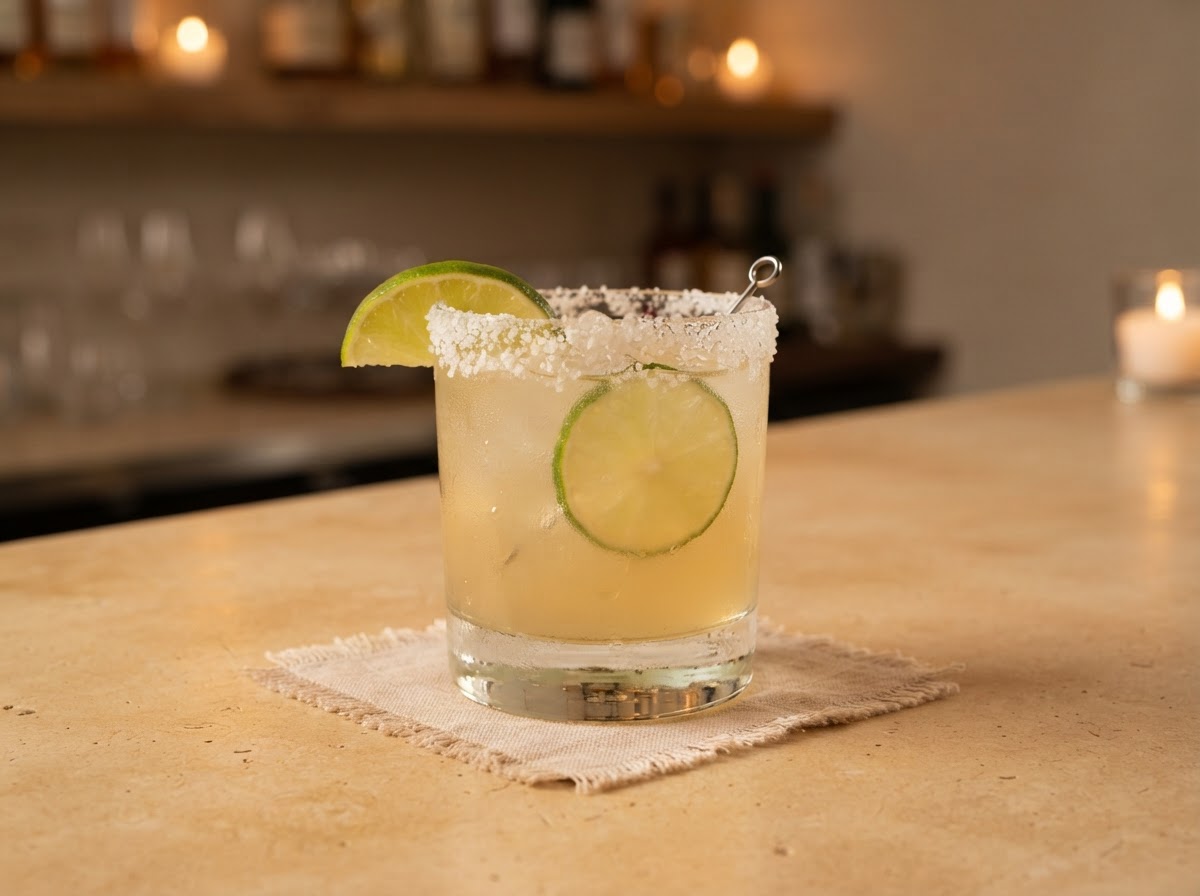 Coctel Margarita con mezcal