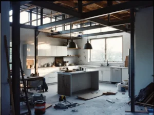 Open-Concept Kitchen Island