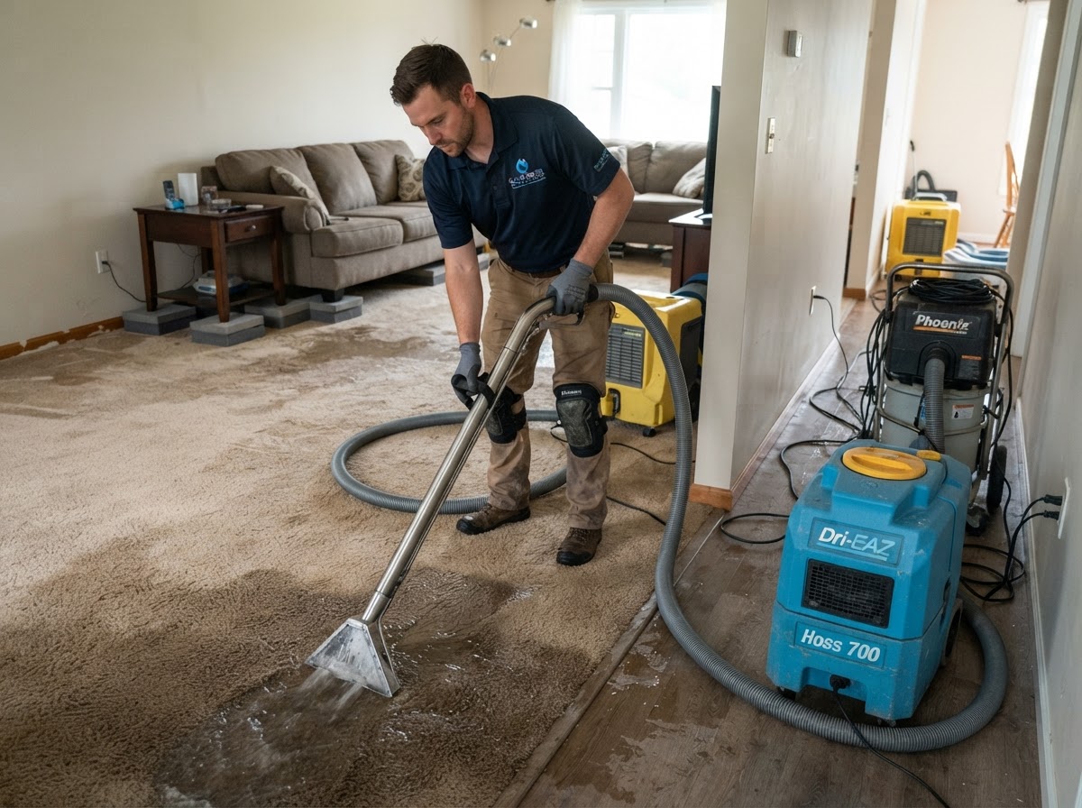 Emergency water removal and water extraction near Lakeland