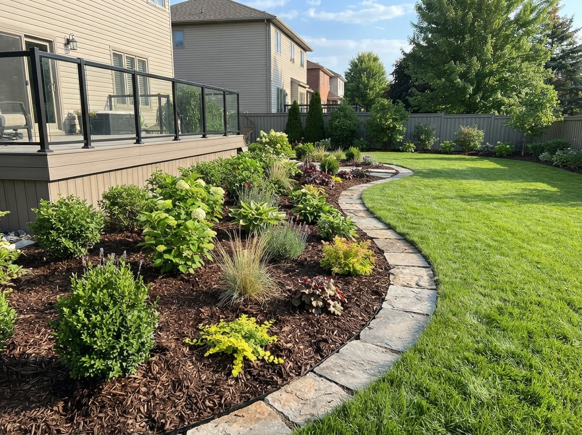 Completed landscaping project in Charlotte, NC