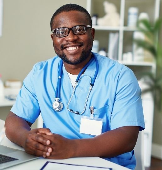 Friendly healthcare professional at Spatium Urgent Care