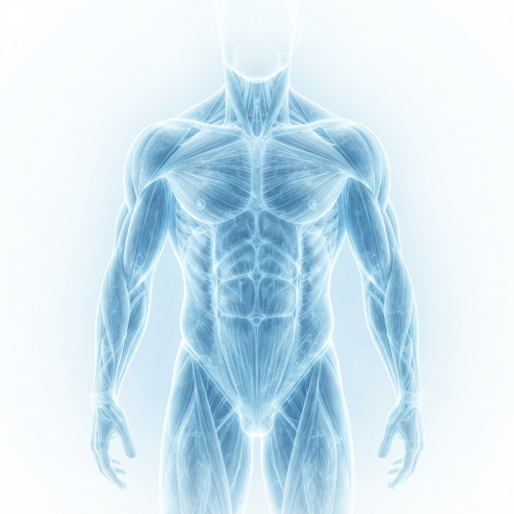 Physical performance muscular anatomy illustration