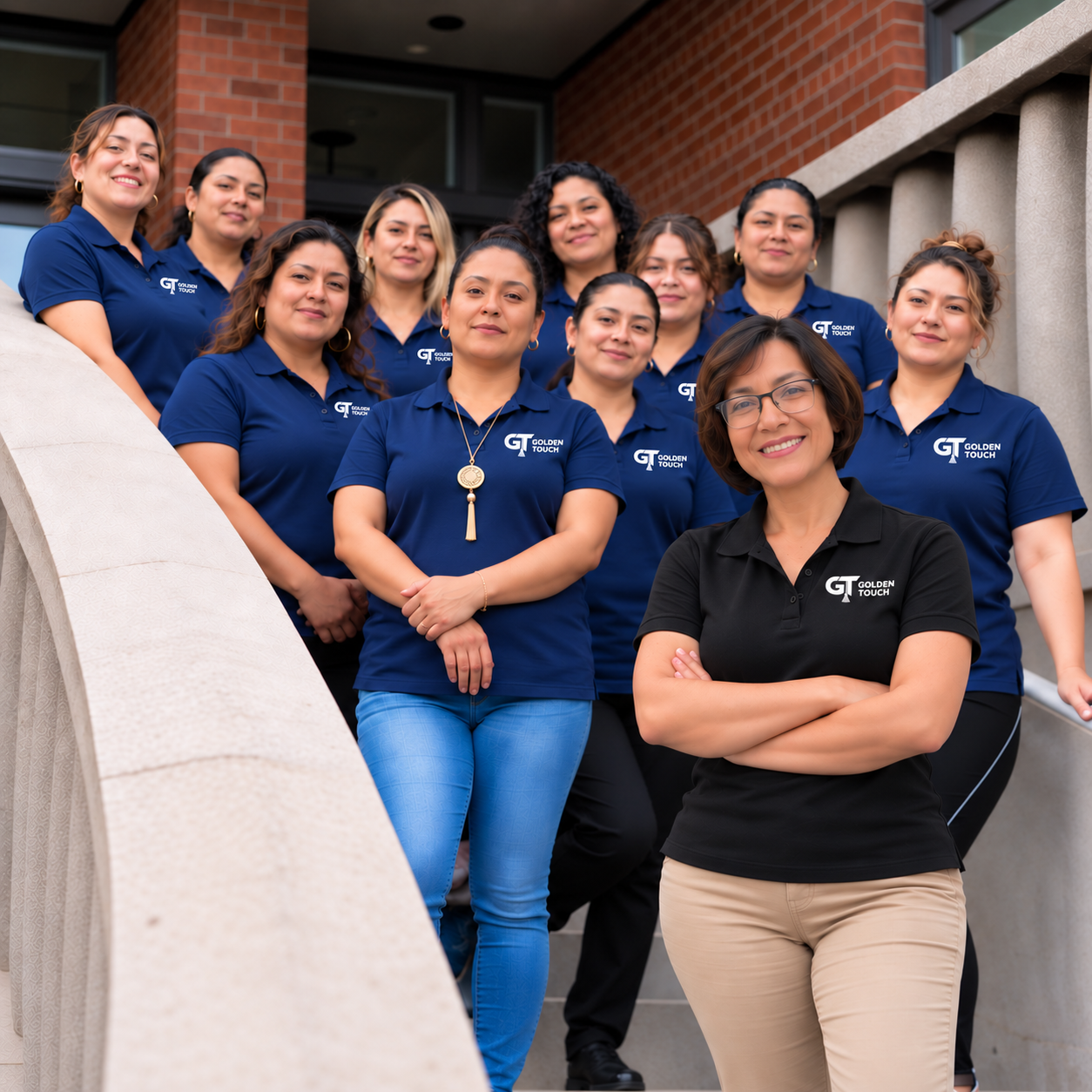 Golden Touch professional cleaning team and leadership