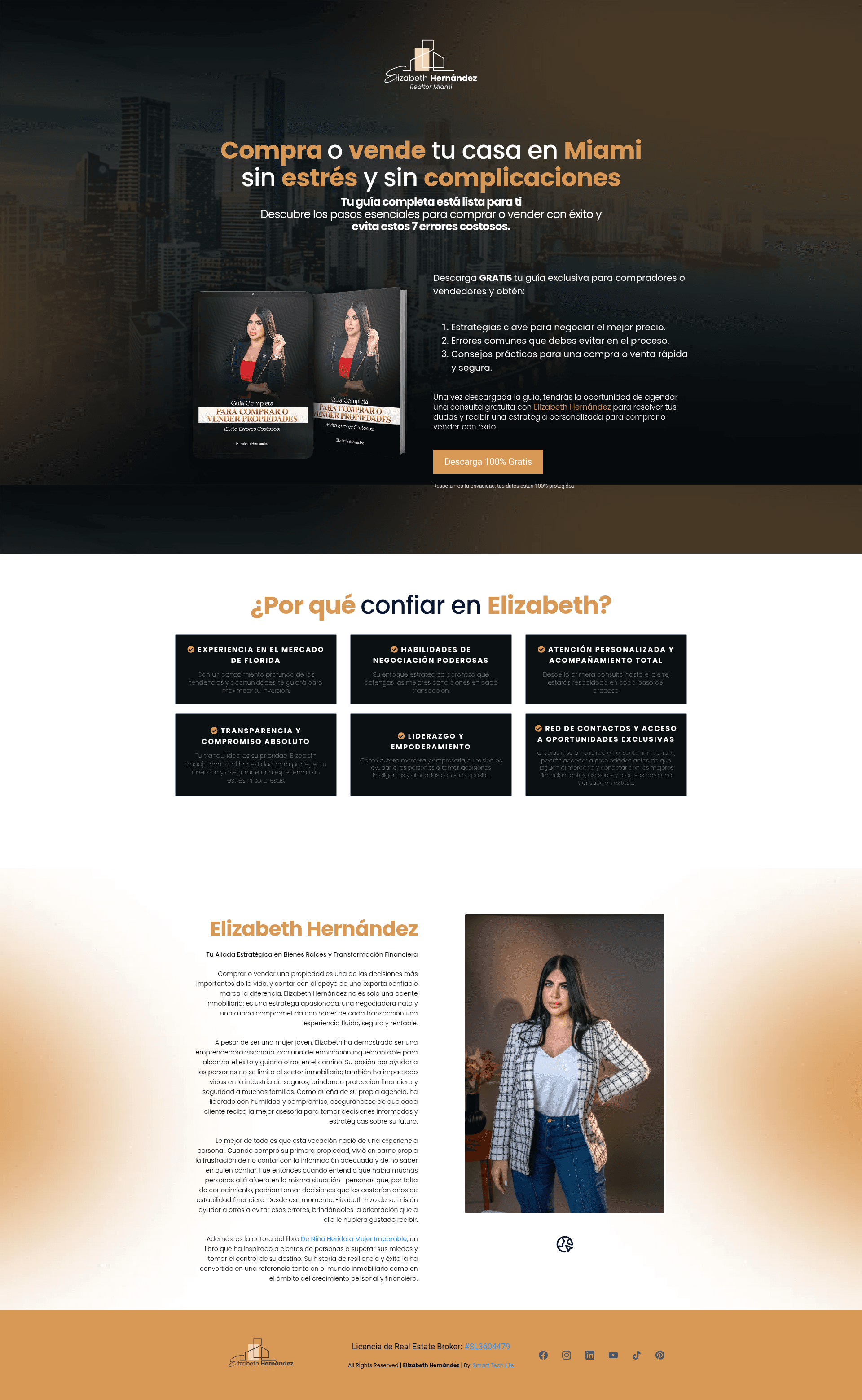 Captura del proyecto Elizabeth Realtor Miami