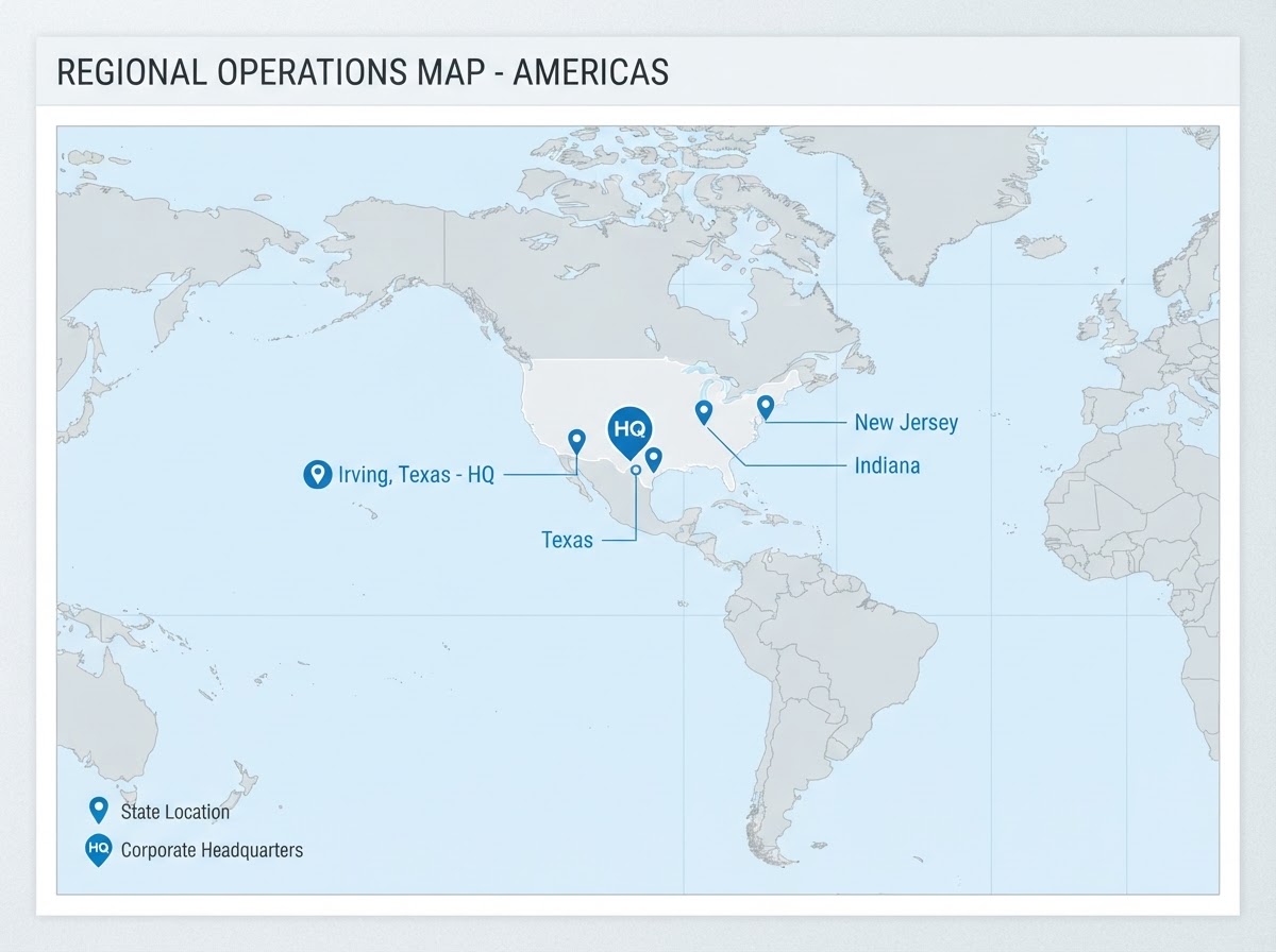 GFL Americas service region across North and South America