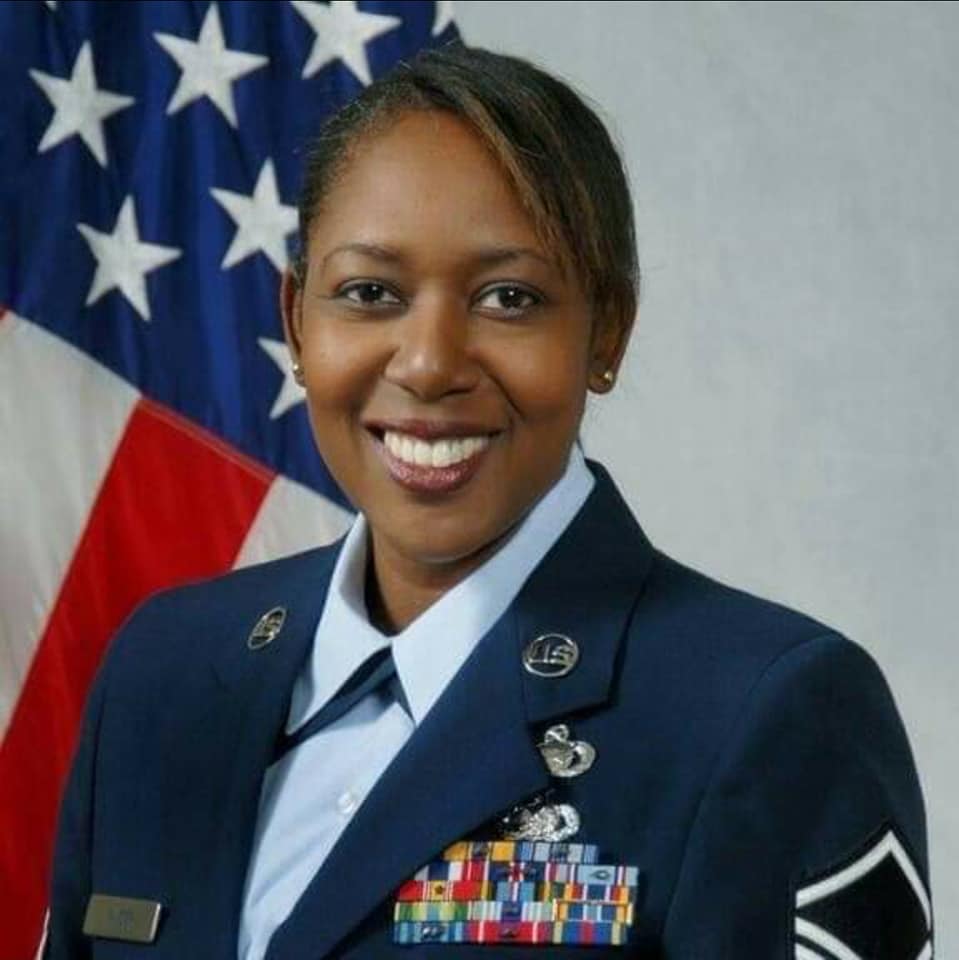 Gwendolen Wilder in U.S. Air Force military uniform — 21 Years of Service & Equal Opportunity/ADR Installation Director