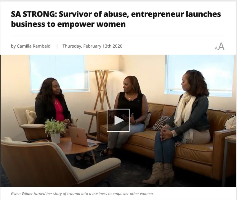 SA STRONG: Survivor of abuse, entrepreneur launches business to empower women — Camilla Rambaldi News 4 San Antonio feature