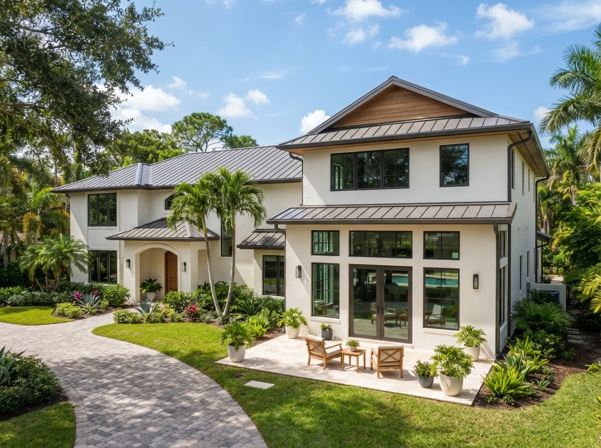Residential home addition seamlessly integrated into an existing Florida home near Milton
