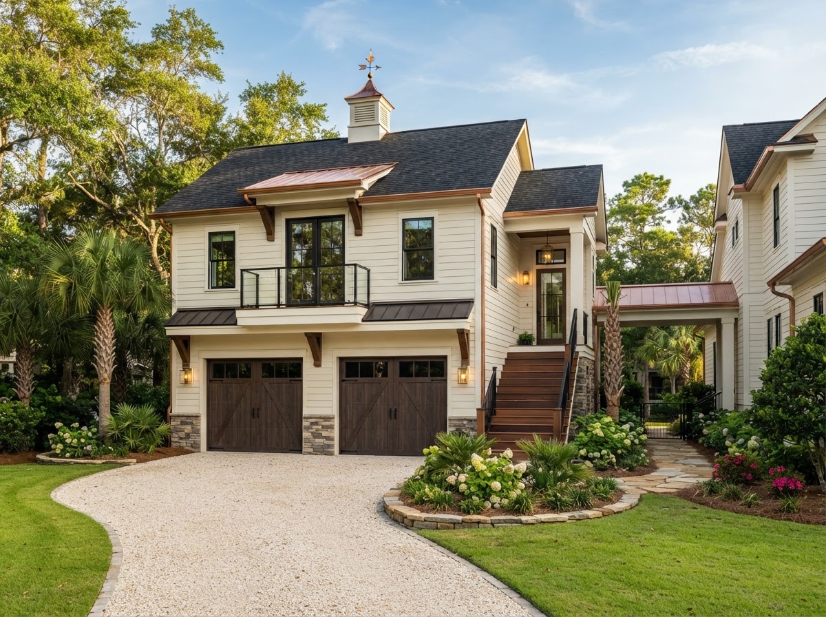 Detached garage and ADU style residential construction near Milton Florida