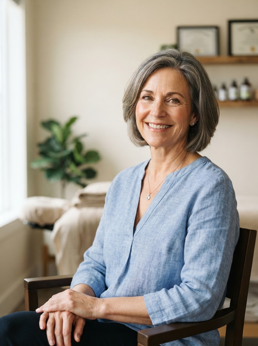 Deborah Housley, massage therapist, educator and business owner with 30+ years of experience