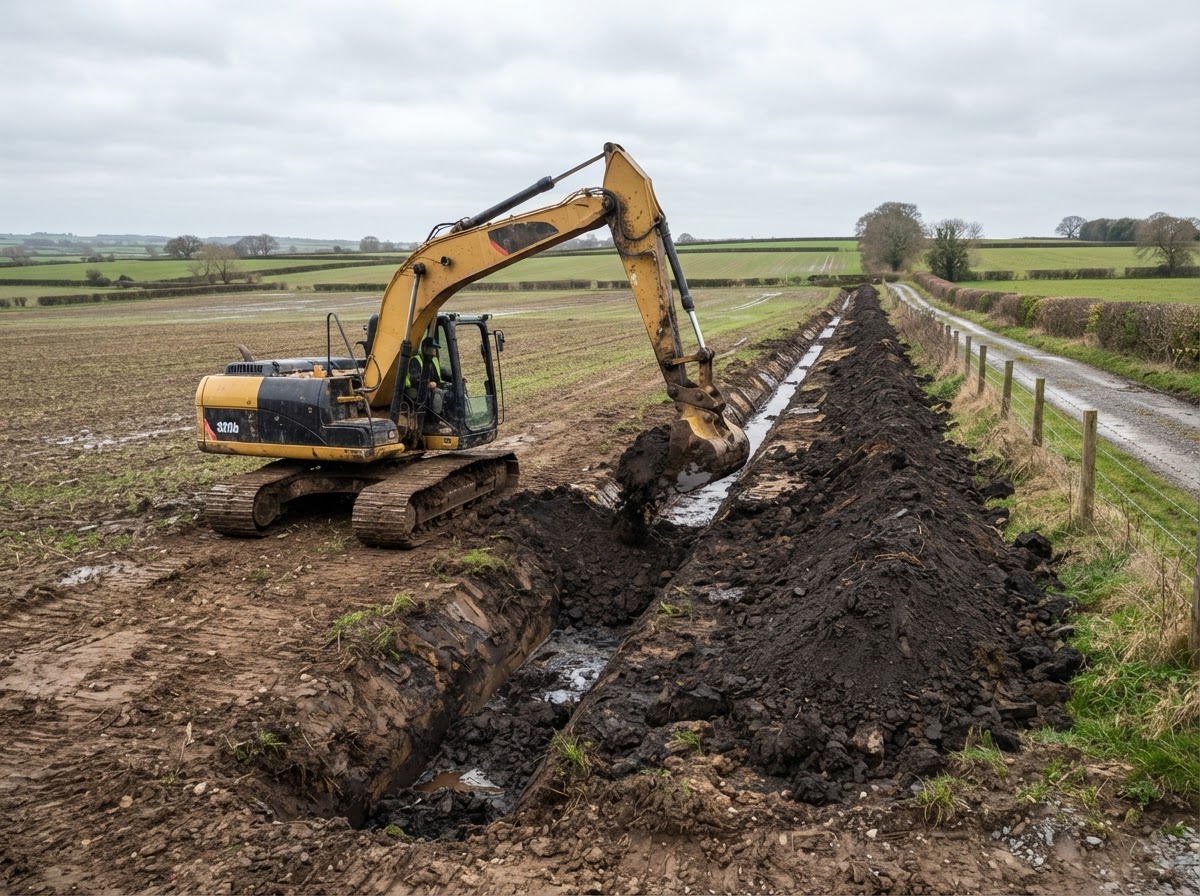 Water Is Not Moving Right — Anders Excavation regional field work