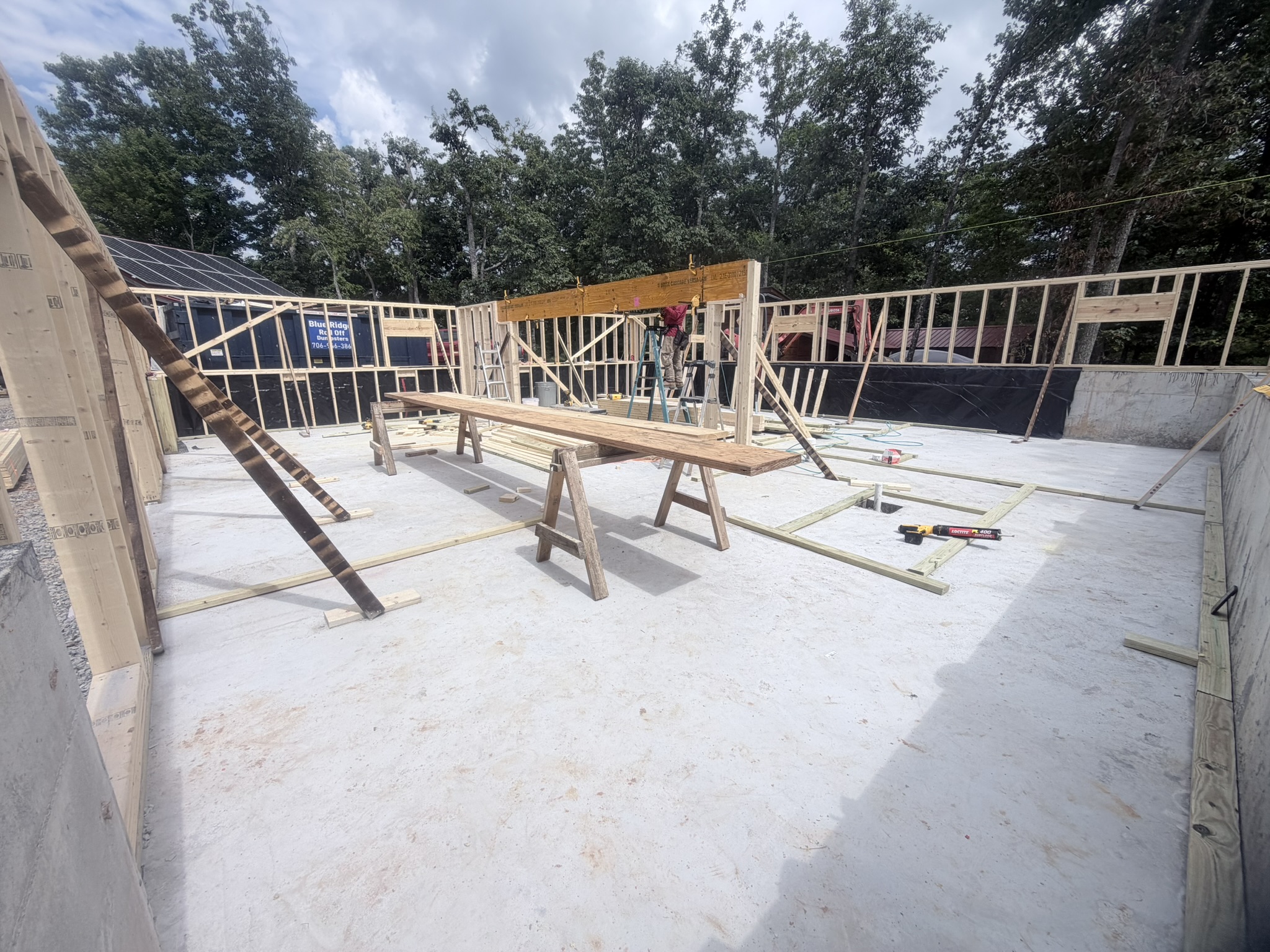Concrete Slab Foundation & Timber Structural Framing