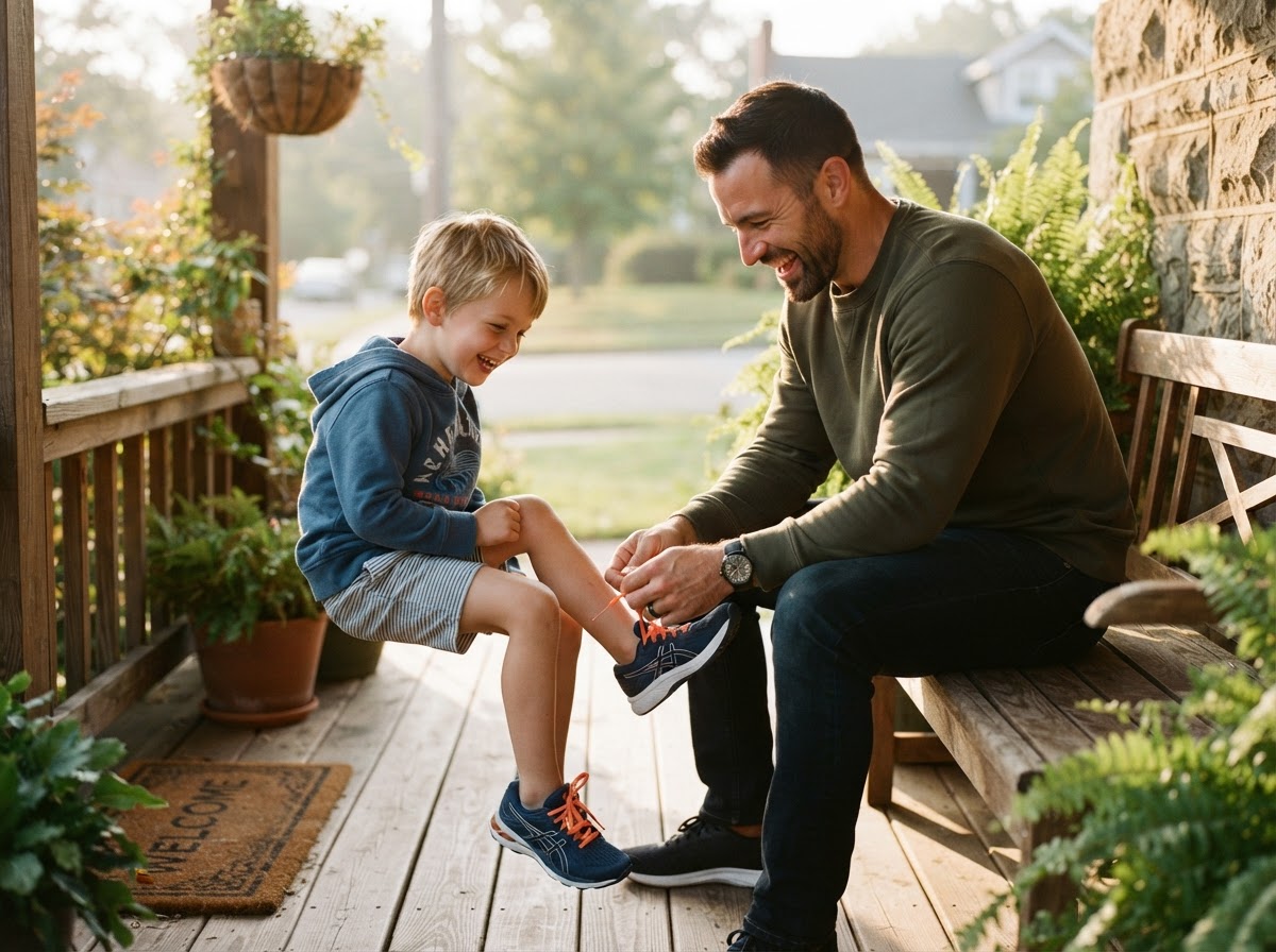 Christian men standing together in brotherhood