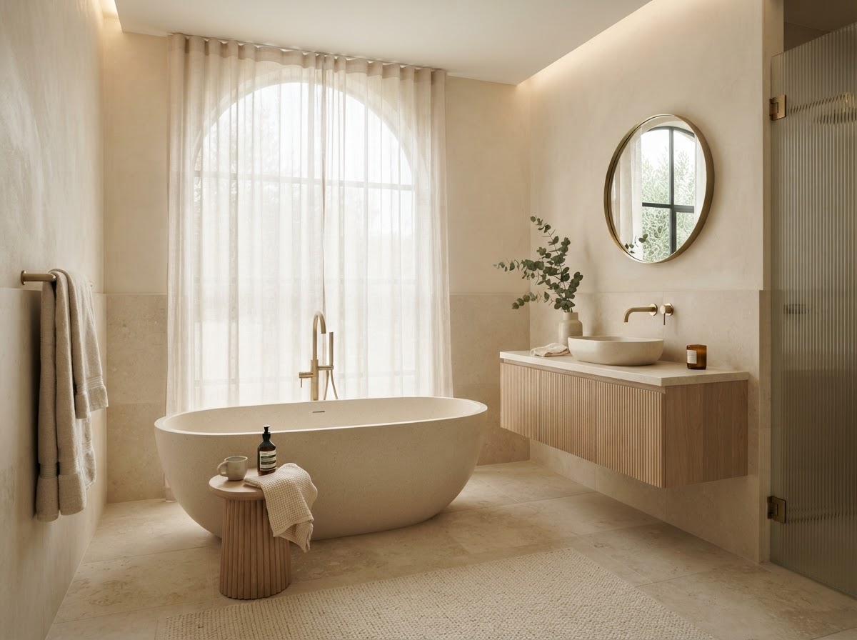 Pale Stone Bath — design concept