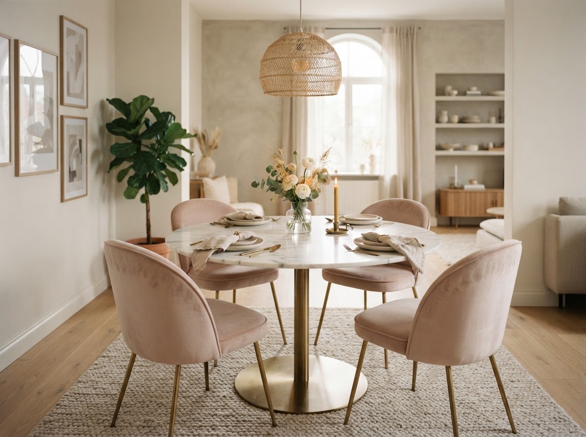 Oak & Linen Dining — design concept