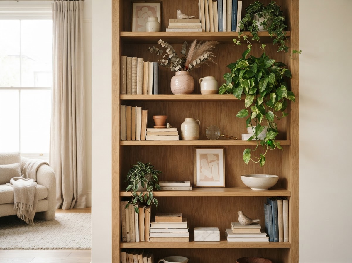 Layered Shelf Styling — design concept