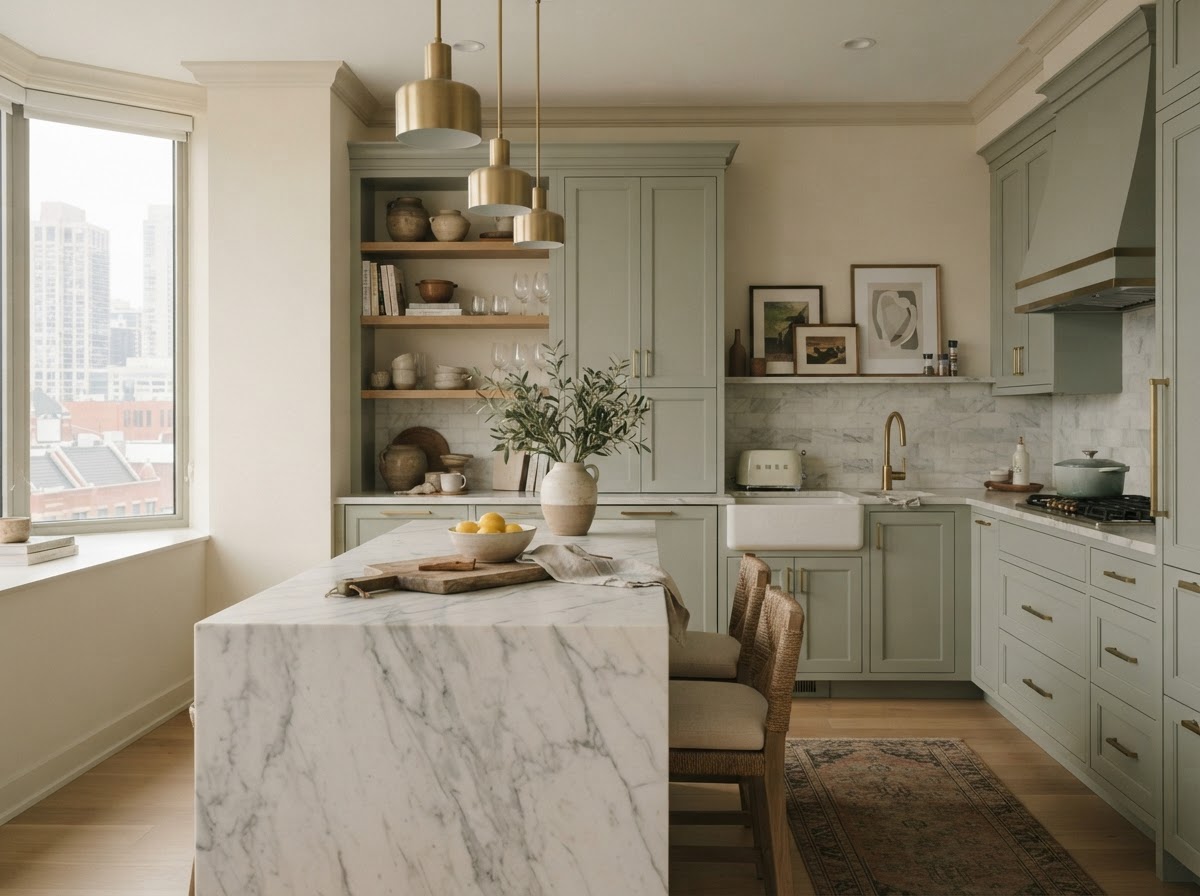 Pale Blue Kitchen — design concept