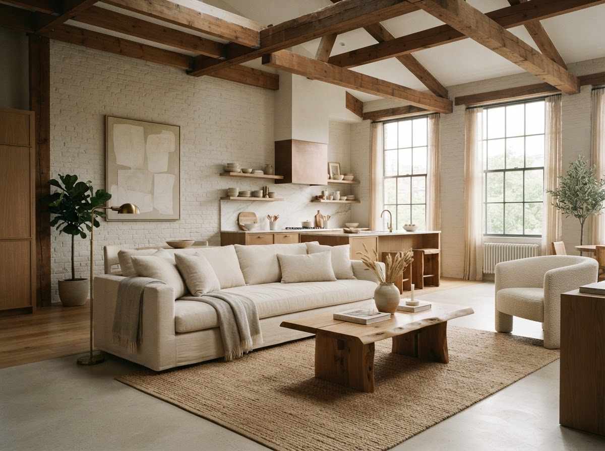 Warm Clay Loft — design concept