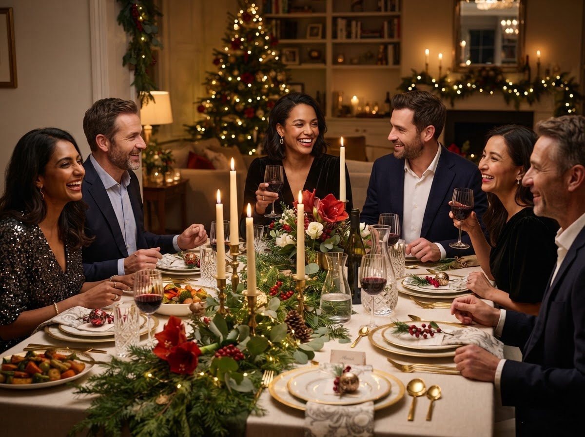 Intimate Holiday Dinners holiday design concept by ASE