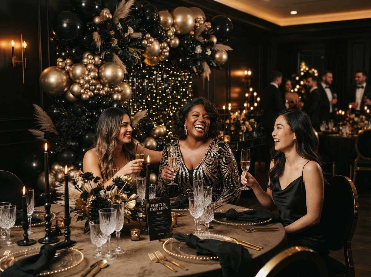 Gilded Midnight — ASE Design Concept for Luxury Celebrations