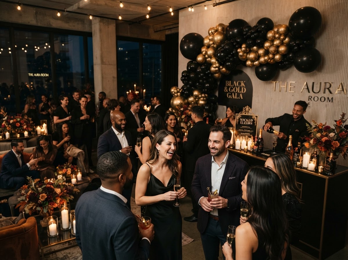 Corporate Halloween Mixer — Corporate & Brand Event Halloween design concept by ASE