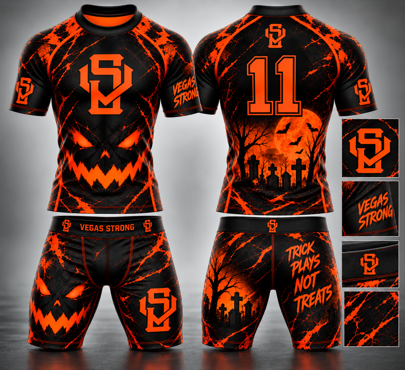 Official Halloween Havoc Boys 10U Uniform — Jersey Top and Bottoms