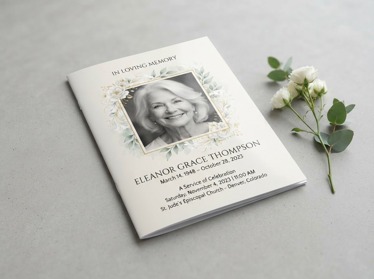 Funeral Program Sample