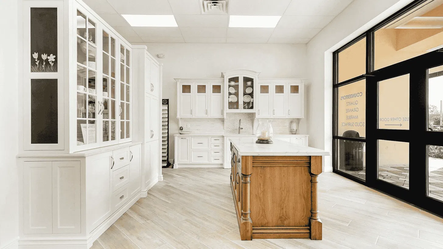 Inside the Stuart Kitchen Bath and Flooring showroom in Stuart, FL