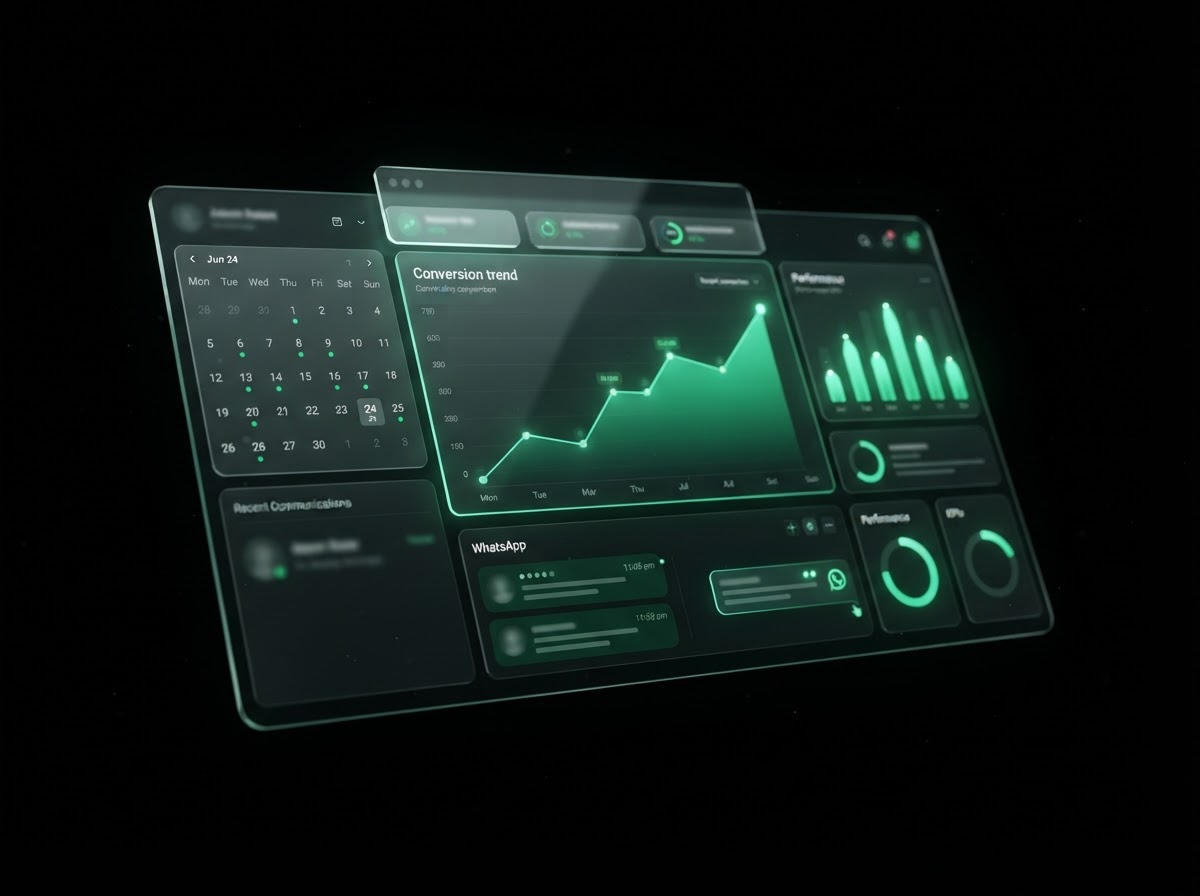 Dashboard de conversión de leads con aumento del 85% mediante automatización con IA