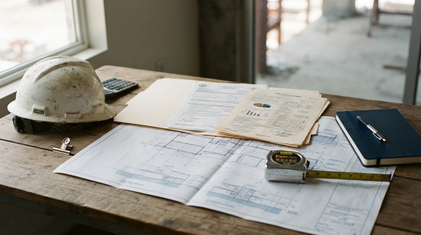 Construction loan paperwork illustrating the difference between Dutch and non-Dutch interest