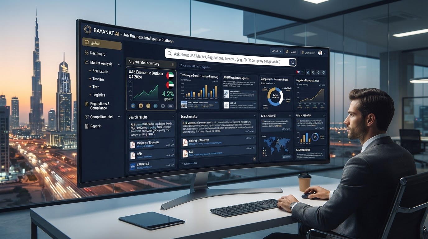 Generative AI search query results screen showing business recommendations