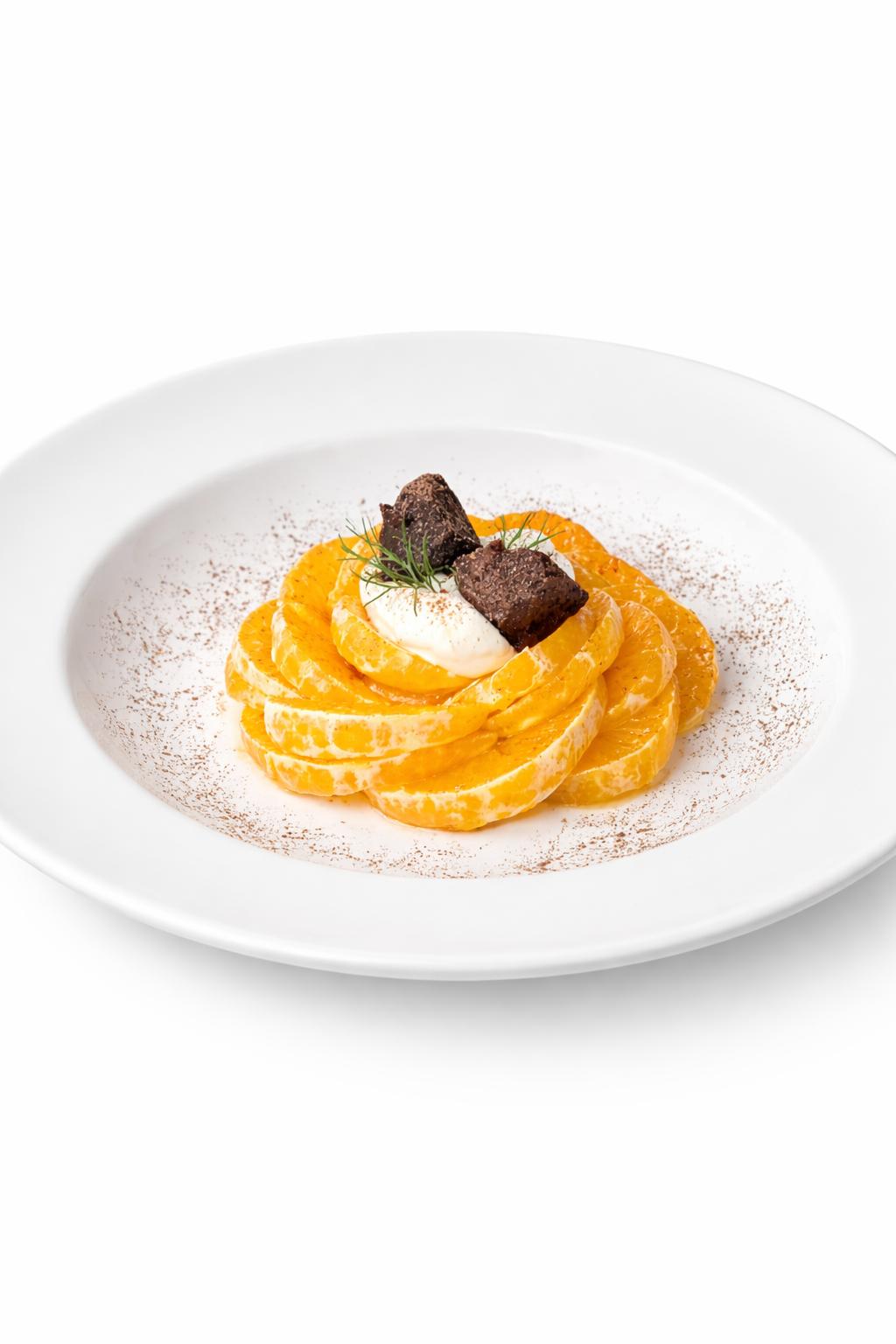 DESSERTS Orange Brownie Slices