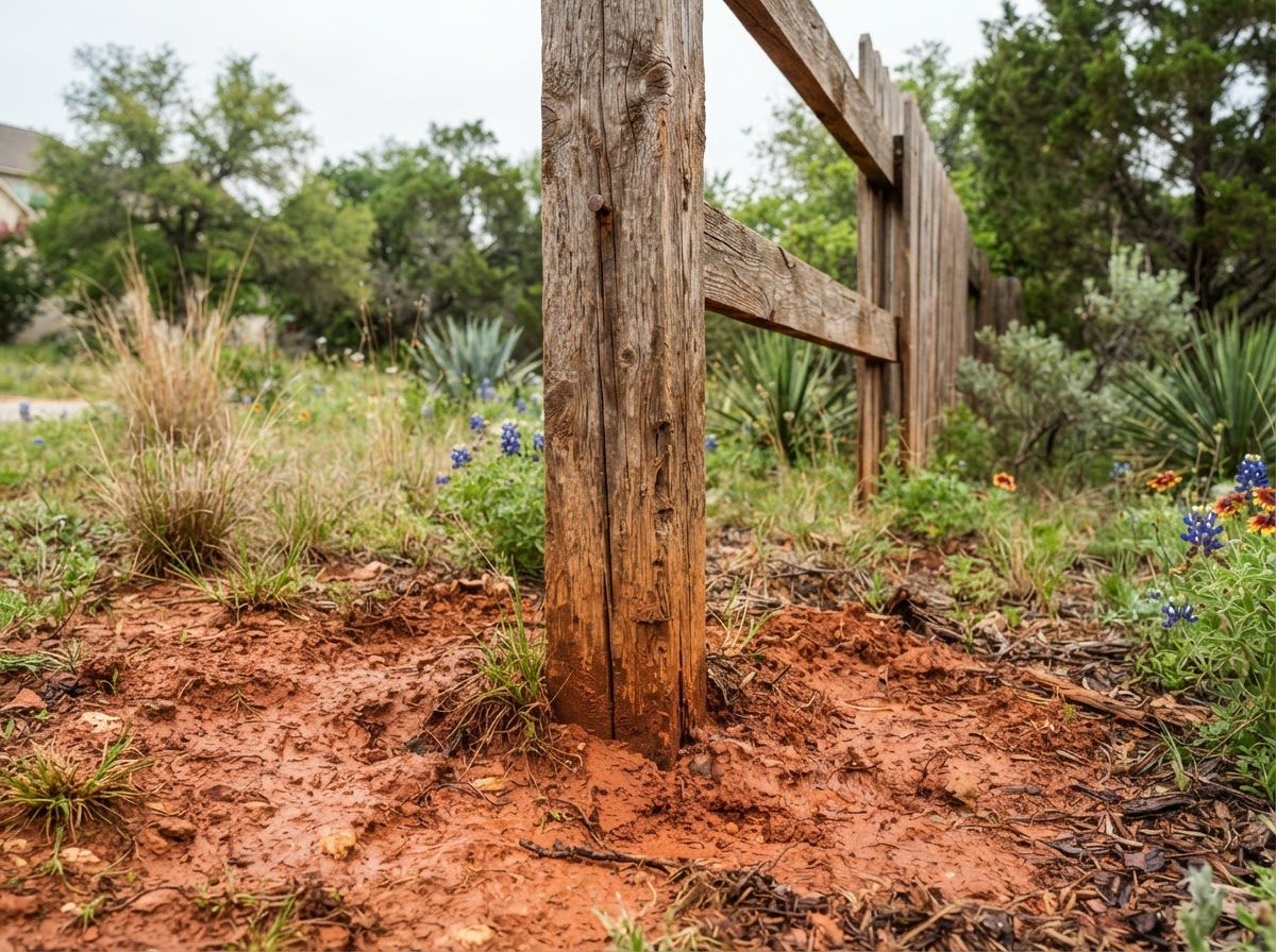Fence post replacement and concrete footing repair