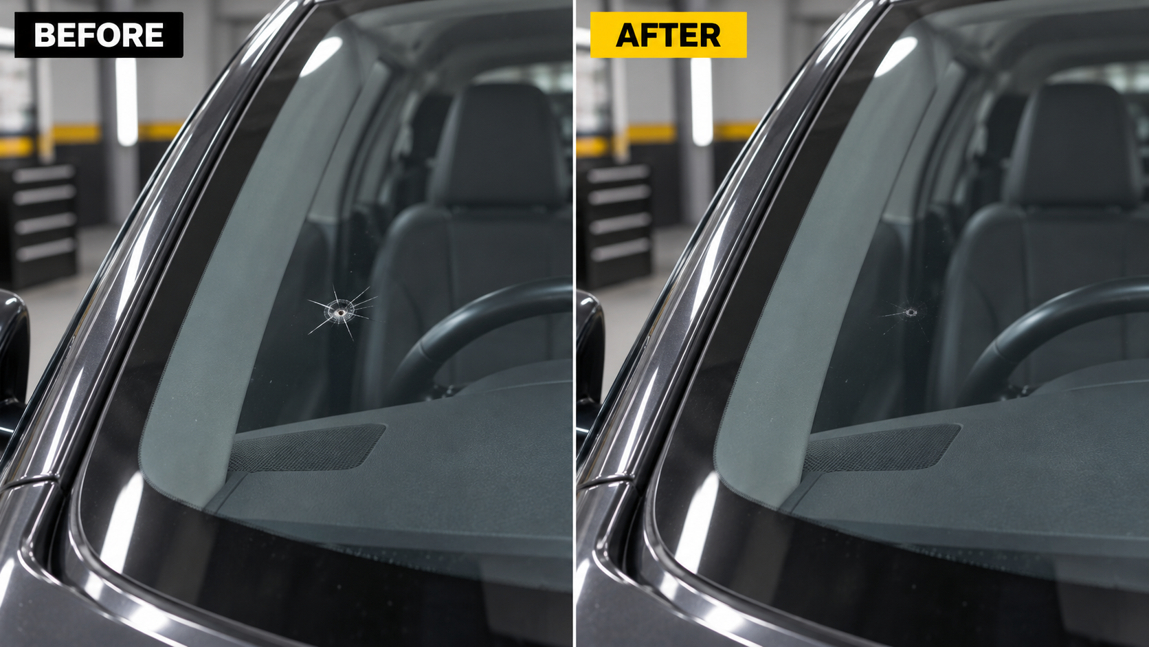 Windshield Star & Bullseye Chip Repair