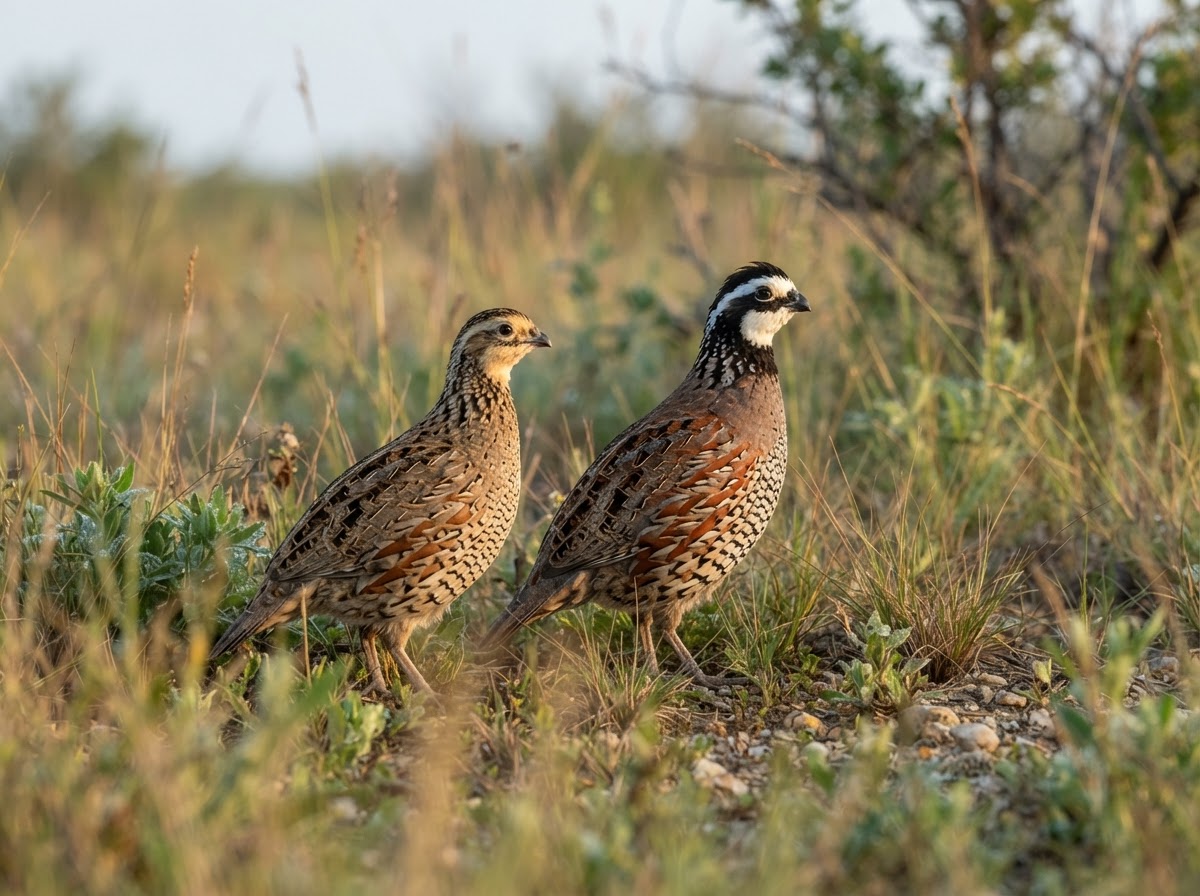 Bobwhite Quail — a game bird released at Cackle Creek