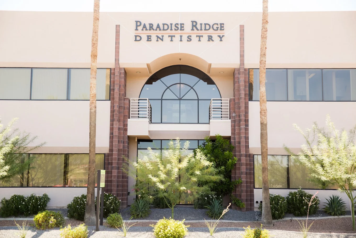 Exterior front view of Paradise Ridge Dentistry building on N Tatum Blvd