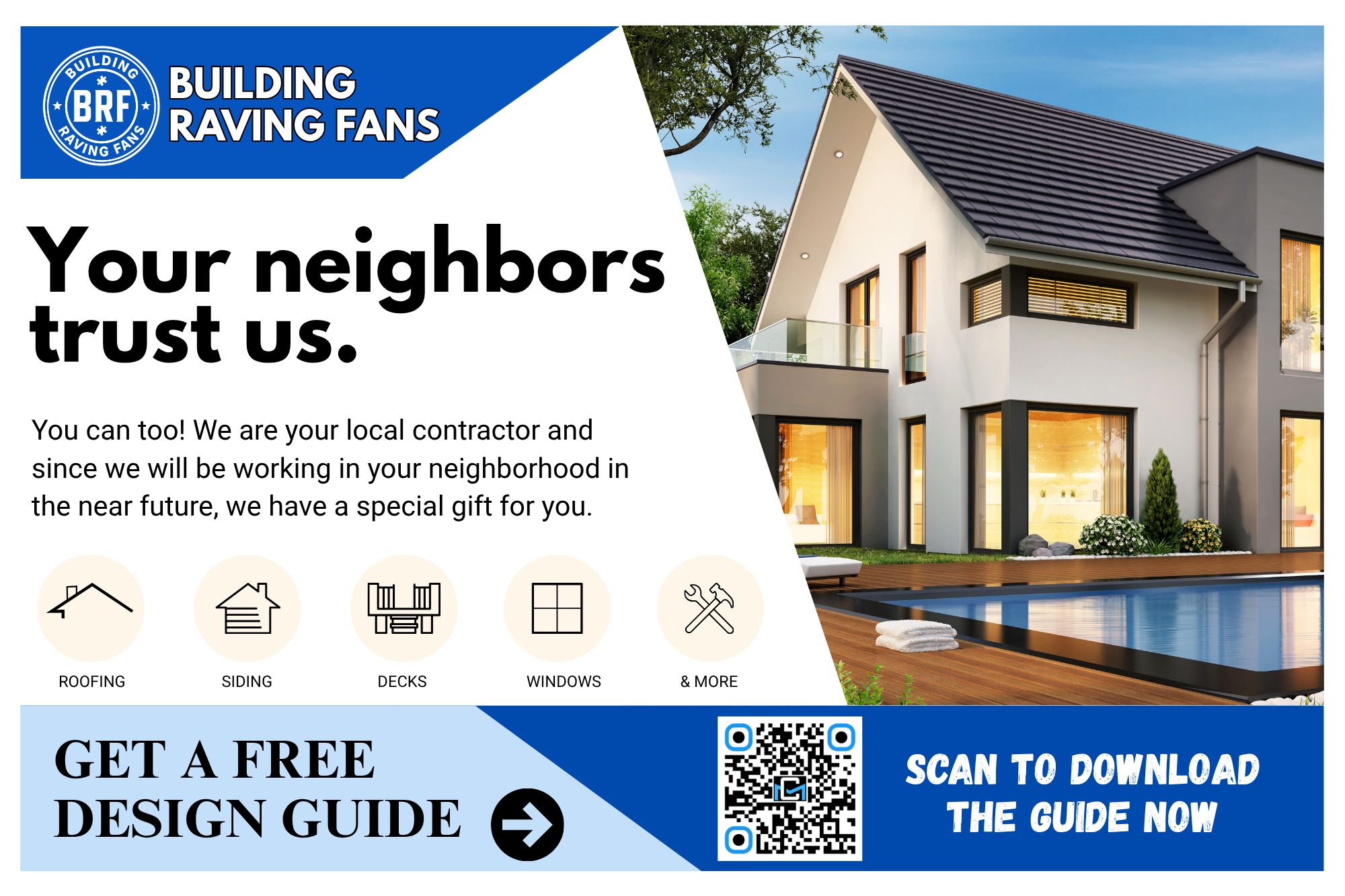 Own the Block postcard front