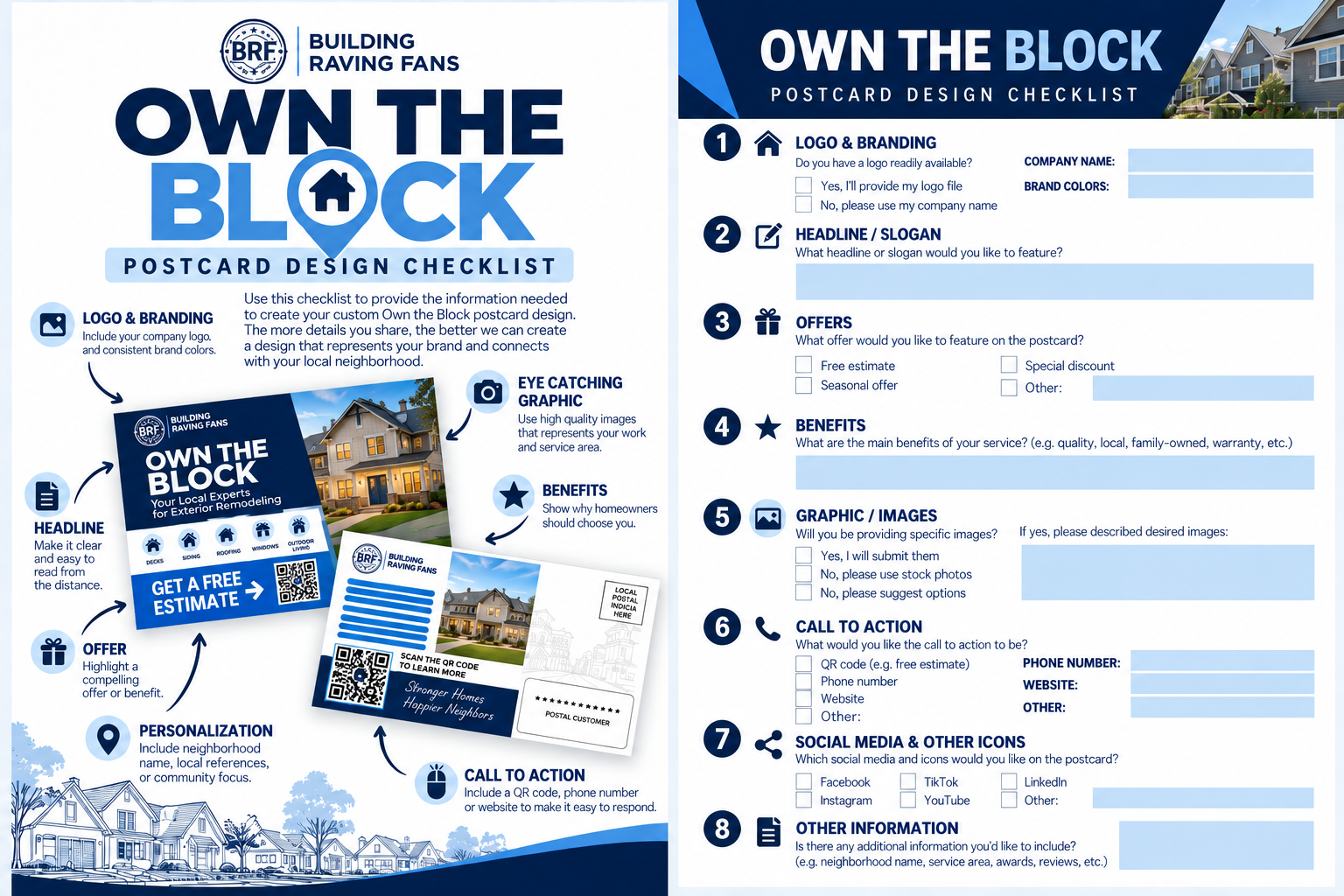 Own the Block Postcard Design Checklist