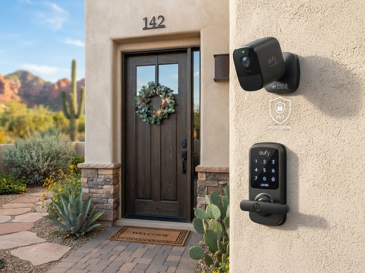 Smart lock and security protection at a rental