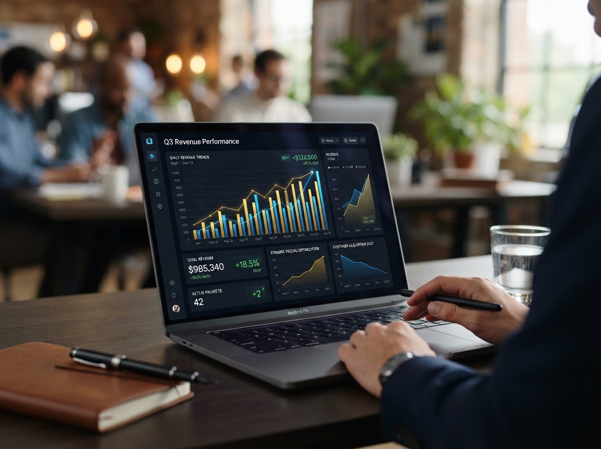 Dynamic pricing dashboard with revenue charts